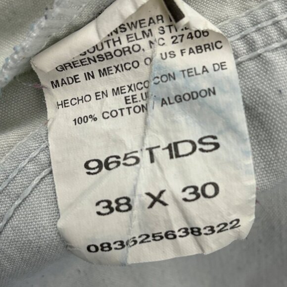 Wrangler Straight Leg Mens' size 38x30 Medium Wash Blue Denim Jeans - Picture 3 of 4